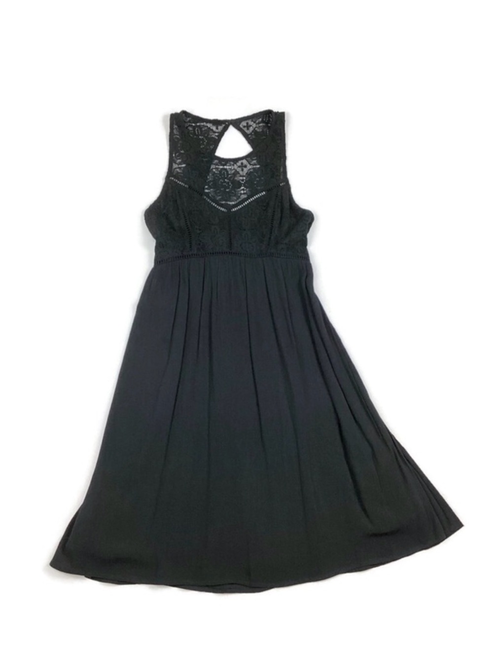 Abercrombie and Fitch Black Sleeveless Lace Cocktail Mini Dress XS